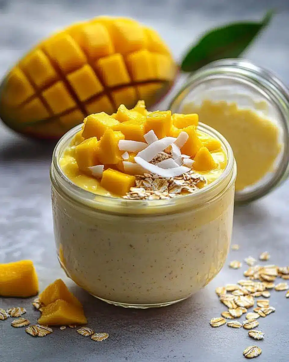 Mango-Joghurt mit Kokos und Haferflocken: Creamy Bliss Awaits