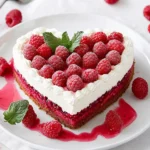 Himbeertorte in Herzform First Image First Image