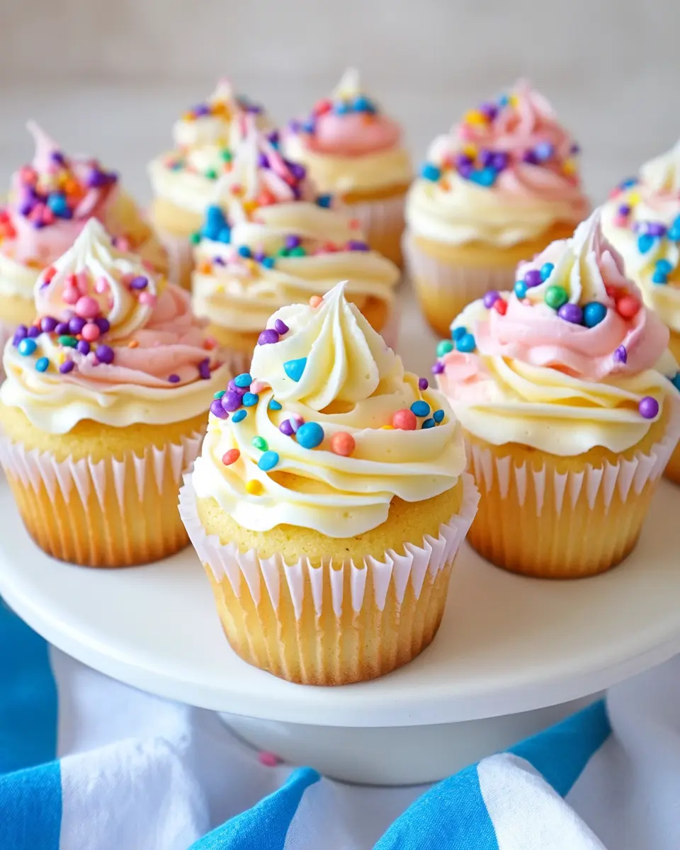 Einfache Mini Funfetti Cupcakes First Image First Image