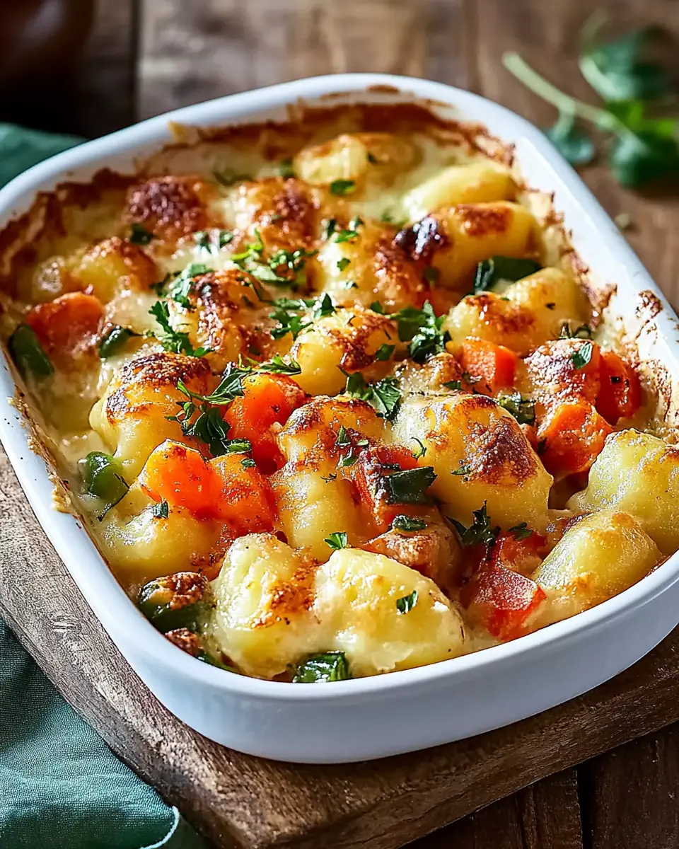 Ohne Aufwand: Gnocchi-Auflauf, der beste, cremige Genuss!