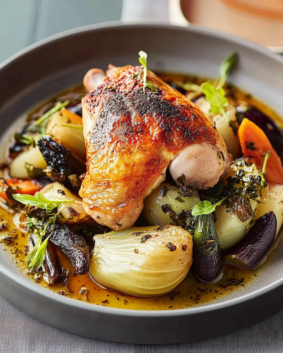 Poularde mit Schwarzwurzel-Wirsing-Gemüse: Indulgent Home Delight