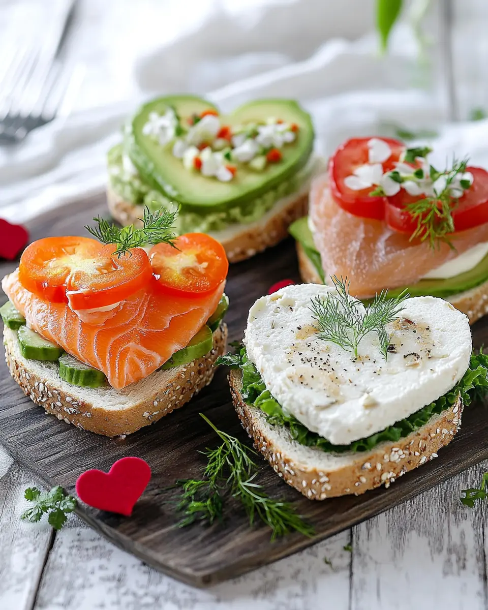 Dreierlei Sandwiches-Herzen zum Valentinstag: Delightfully Romantic!