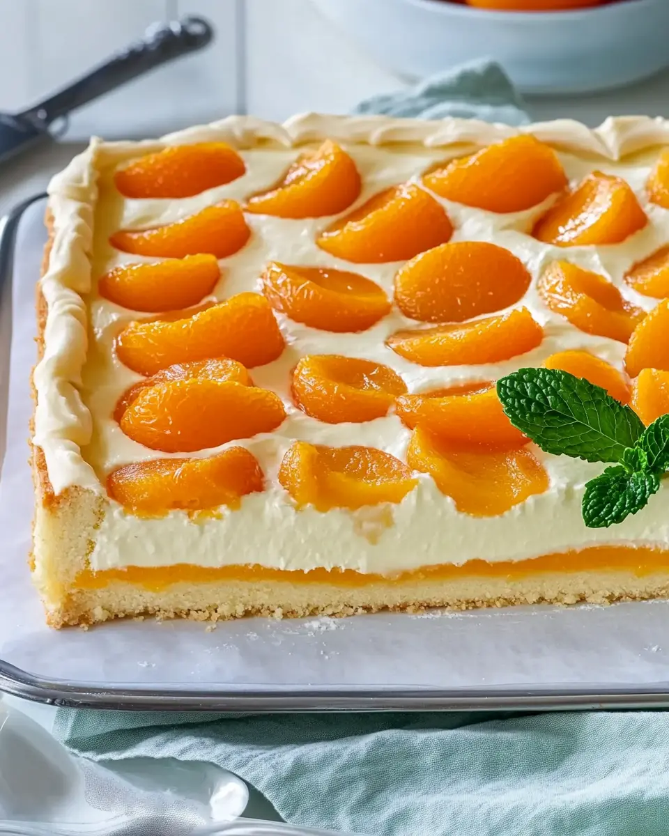 Schmandkuchen mit Aprikosen: Indulge in Creamy Bliss