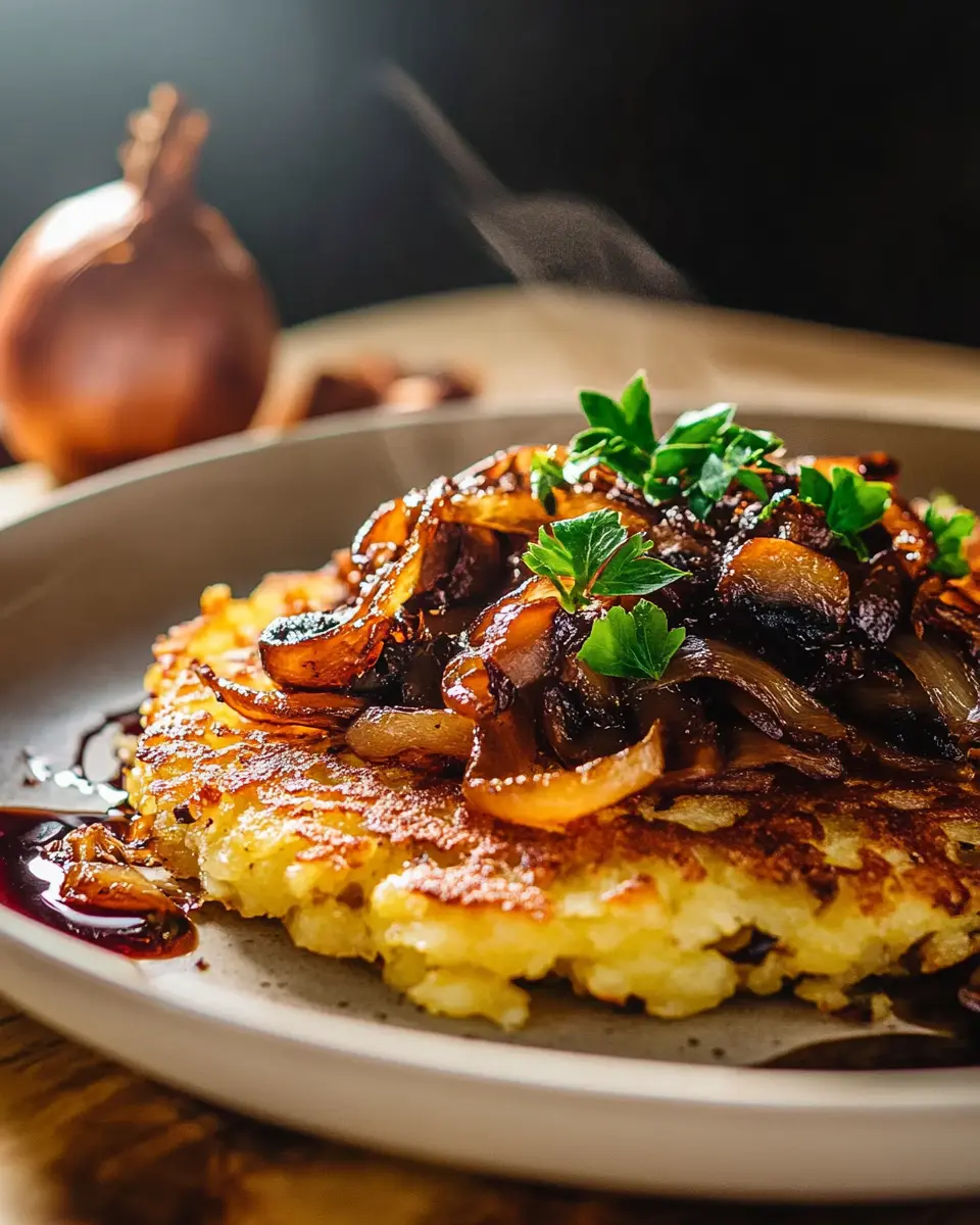 Rösti mit karamellisierten Zwiebeln: Irresistibly Savory Delight!