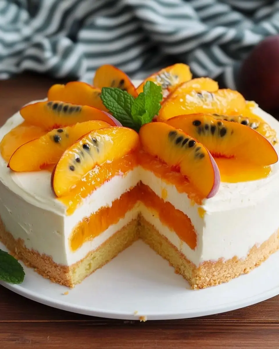 Pfirsich Maracuja Torte ohne Backen: Indulgent Summer Delight 5