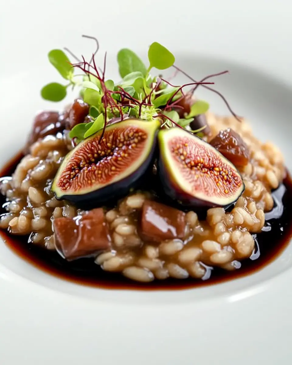 Rotwein Risotto mit Feigen First Image First Image