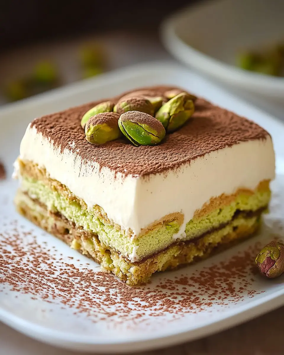 Pistazien-Tiramisu: Ein Genuss für alle Dessert First Image First Image
