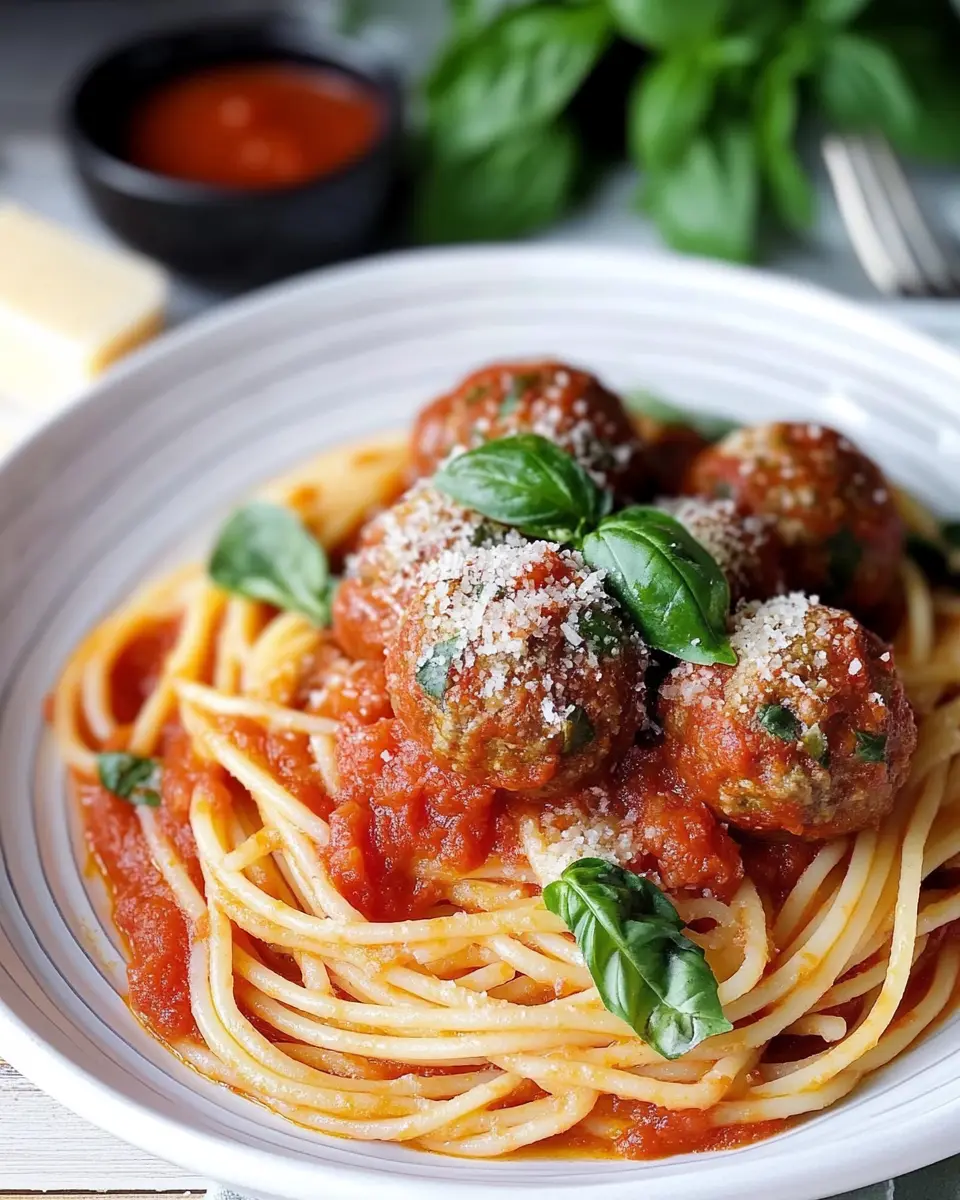 Spaghetti mit saftigen Hackbällchen in Tomatensoße: Your New Favorite Comfort Dish