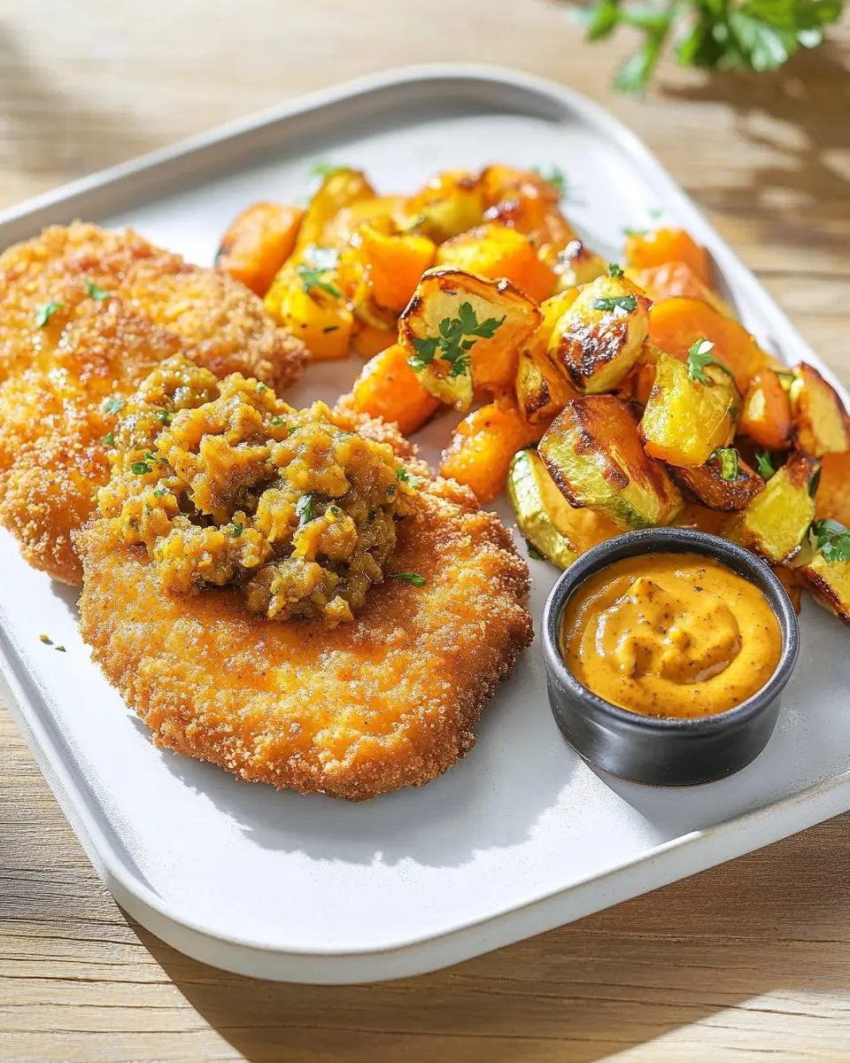 Wiener Schnitzel mit Kürbis Senf Kruste: Irresistibly Crunchy Delight