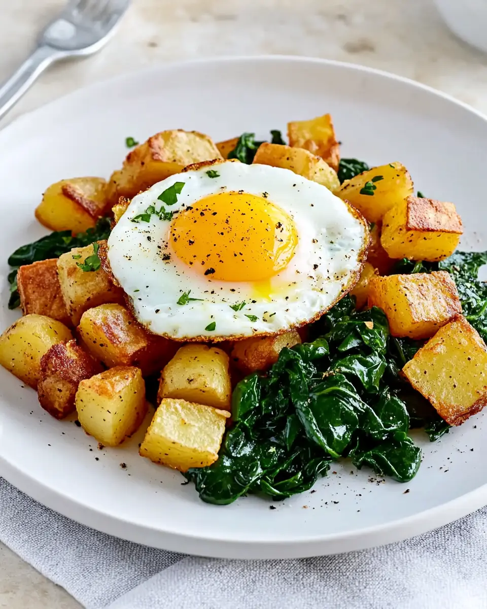 Würzige Bratkartoffeln mit Spinat: The Best Comfort Dish Ever!