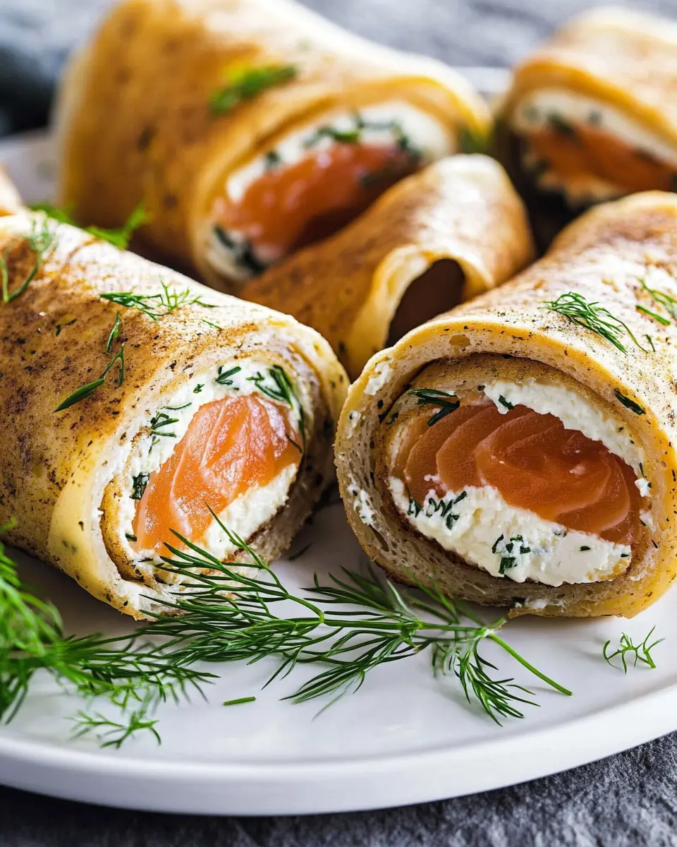 Pfannkuchen-Röllchen mit Frischkäse und Lachs: Irresistibly Savory! 6