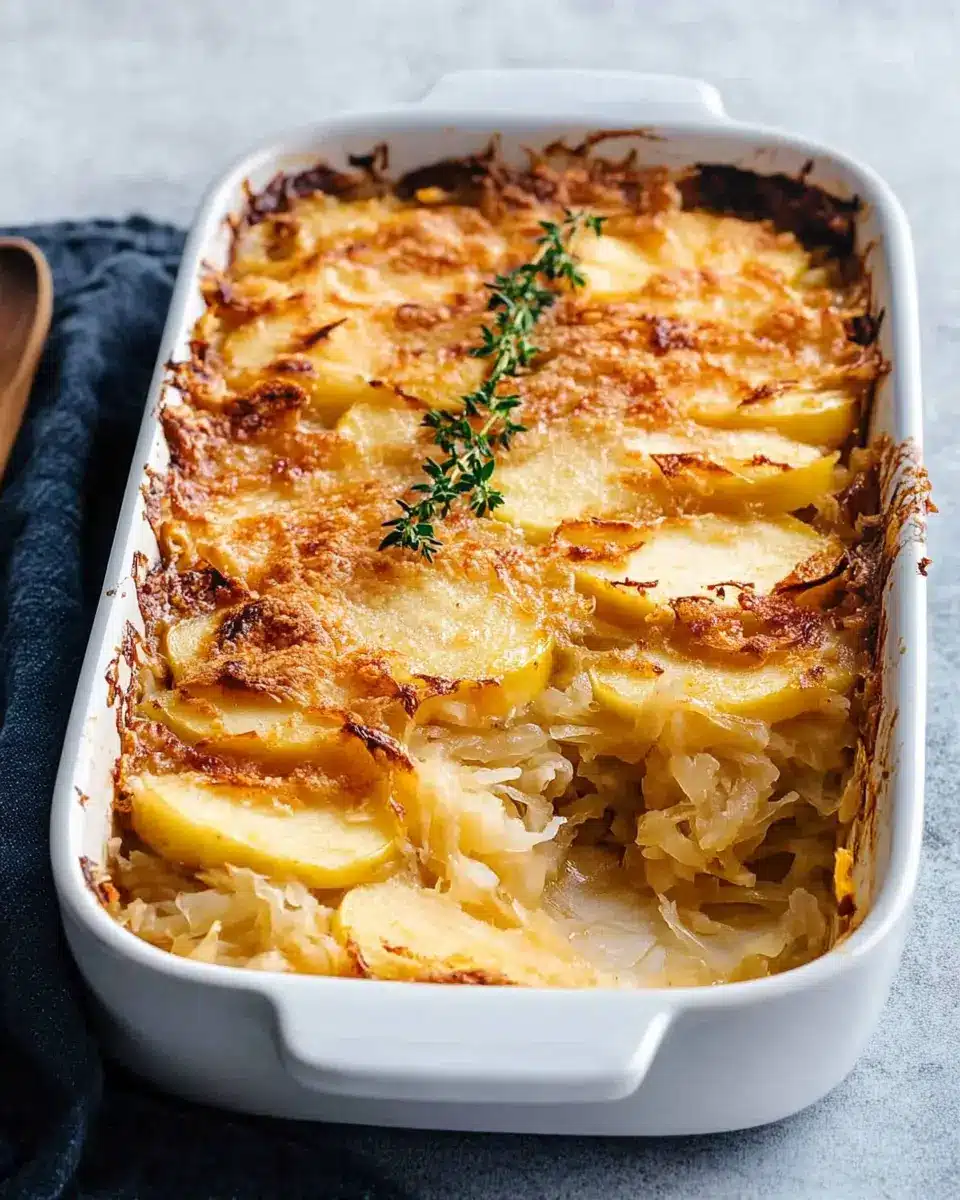 Sauerkraut-Apfel-Auflauf für Thermomix: Comfort in a Bite