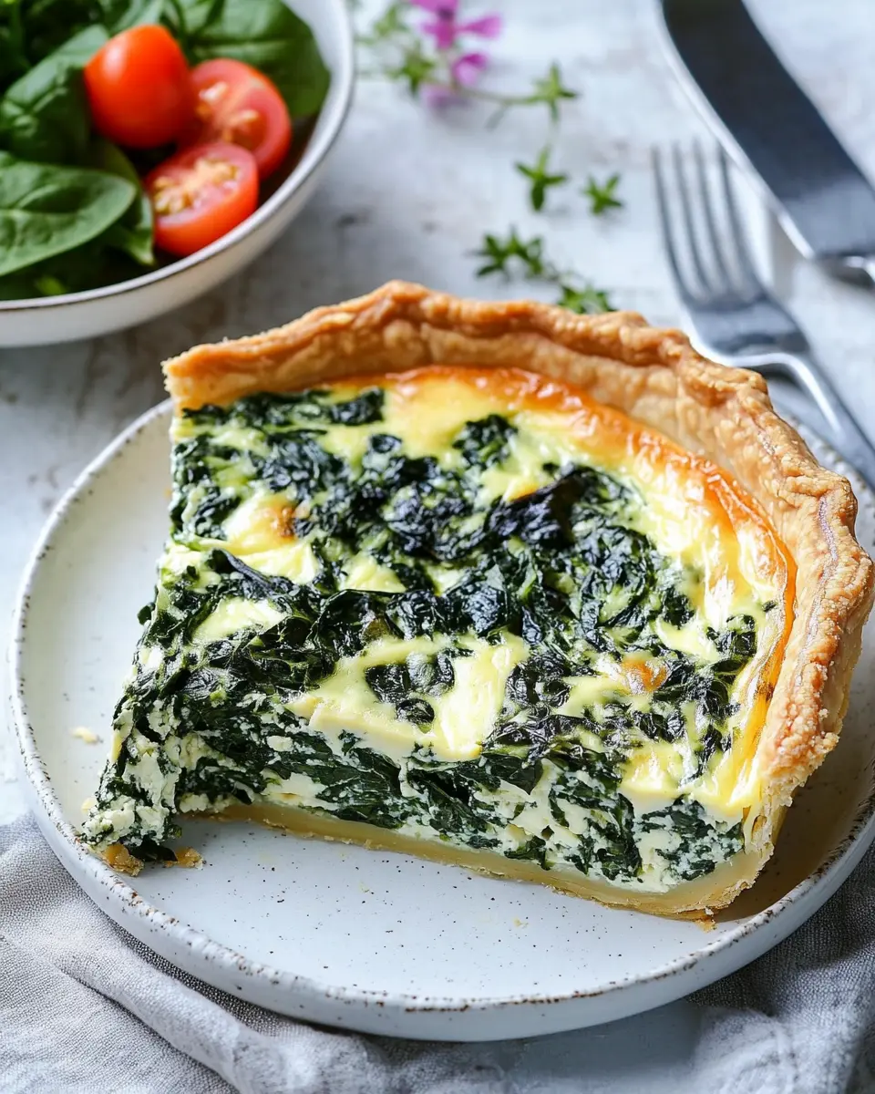 Herzhafter Kuchen Spinat Gorgonzola Quiche: Comfort in Every Bite