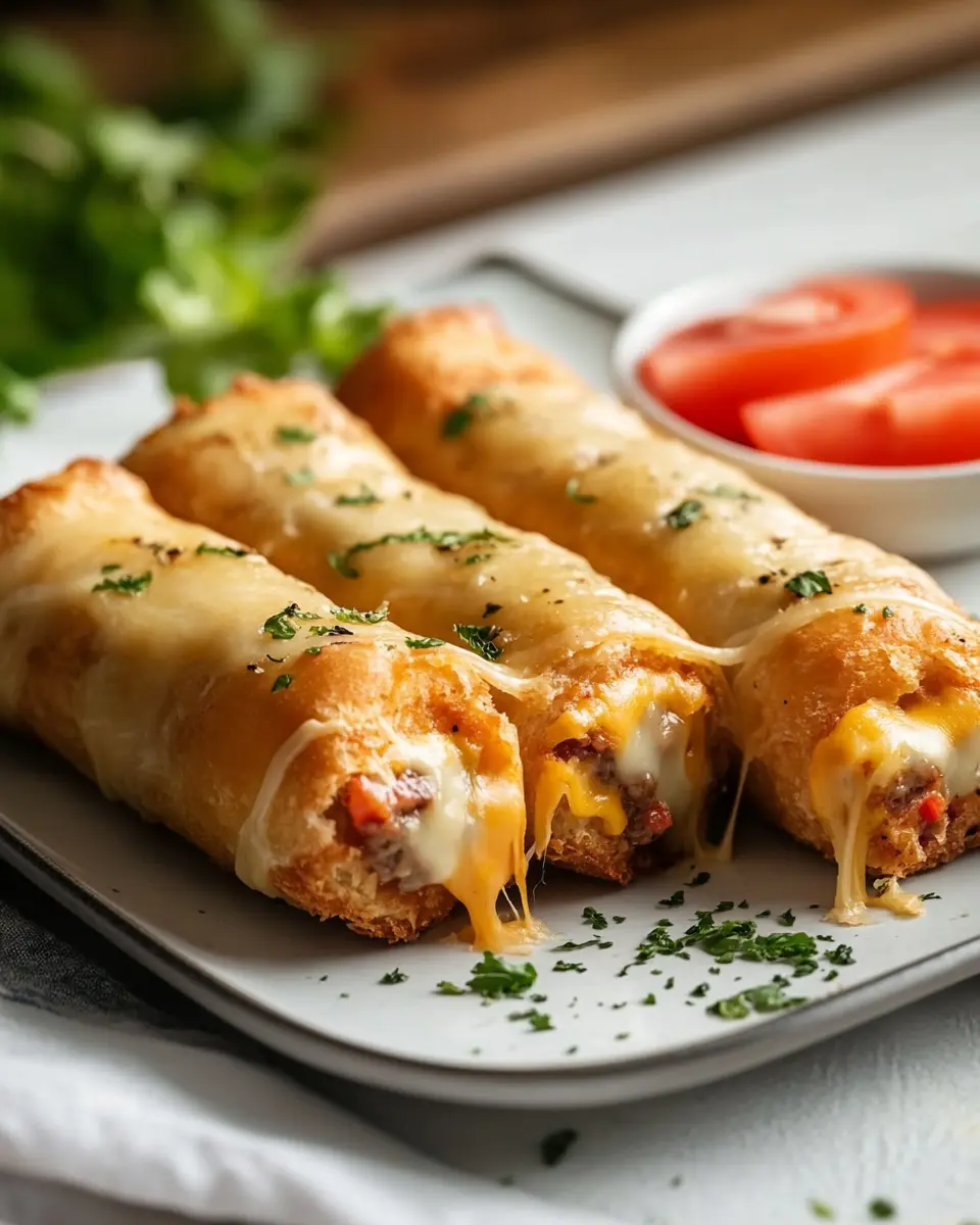 Knusprige Cheeseburger-Rollen: Juicy Bites You’ll Love
