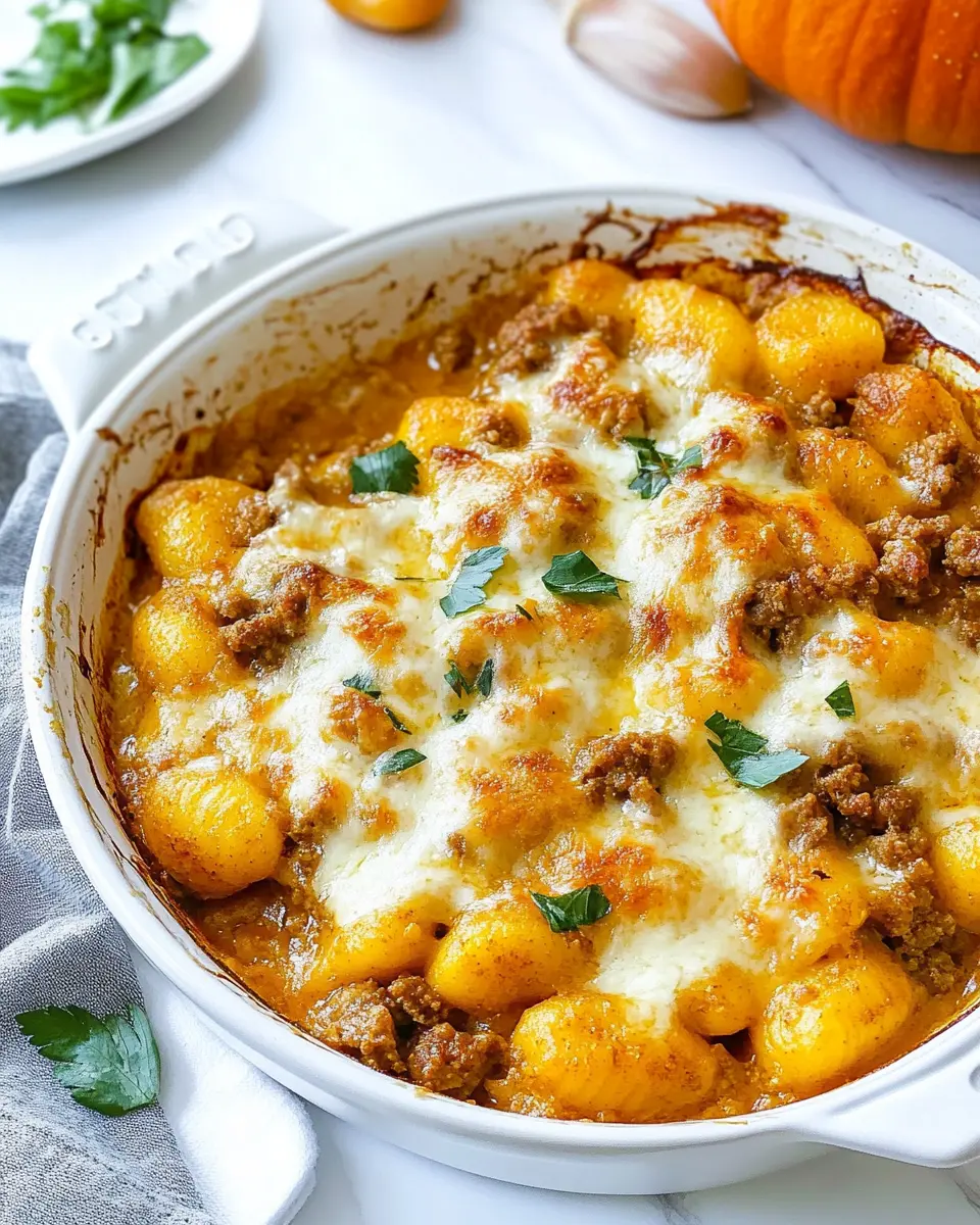 Kürbis-Gnocchi-Auflauf mit Hack