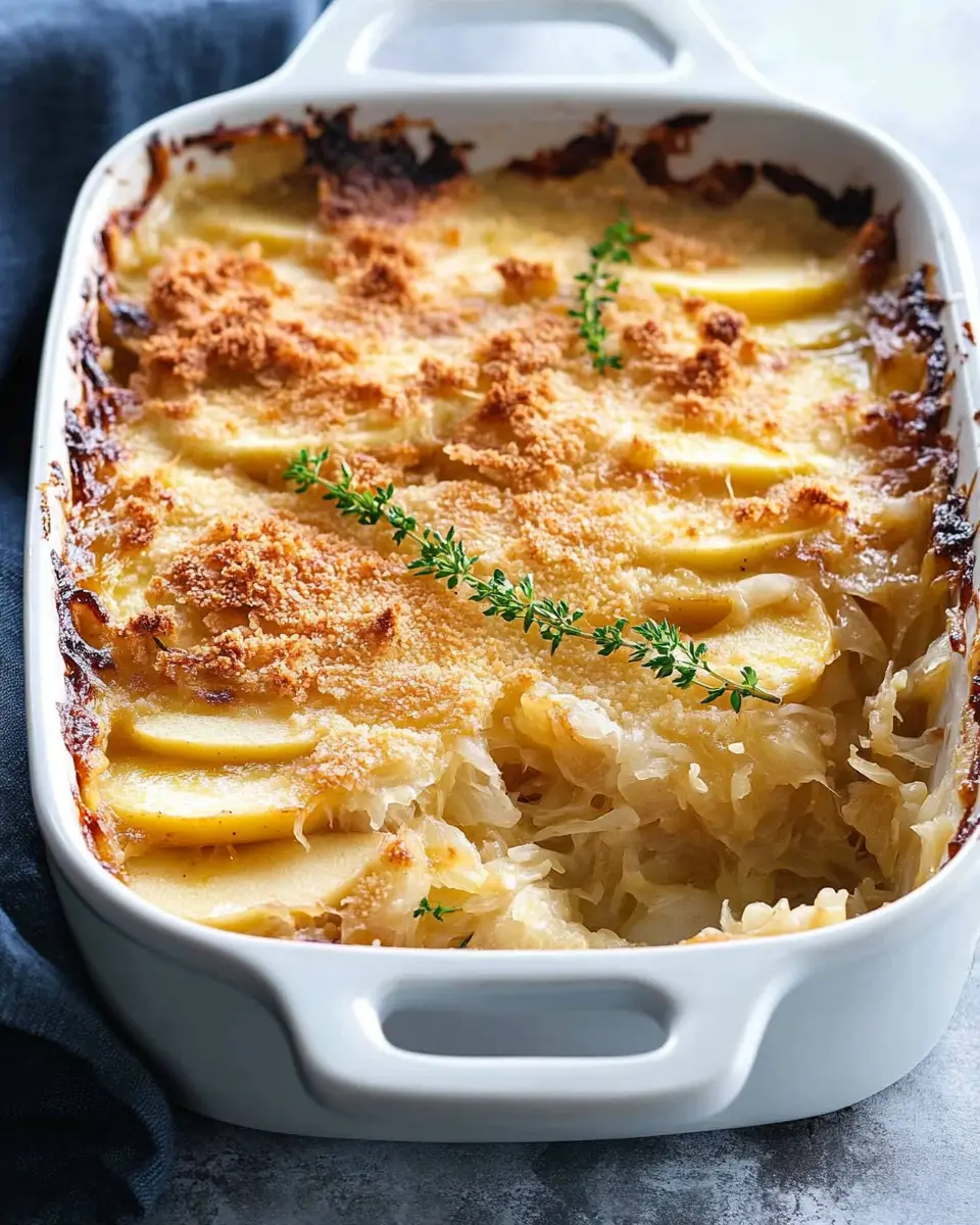 Sauerkraut-Apfel-Auflauf für Thermomix: Comfort in a Bite