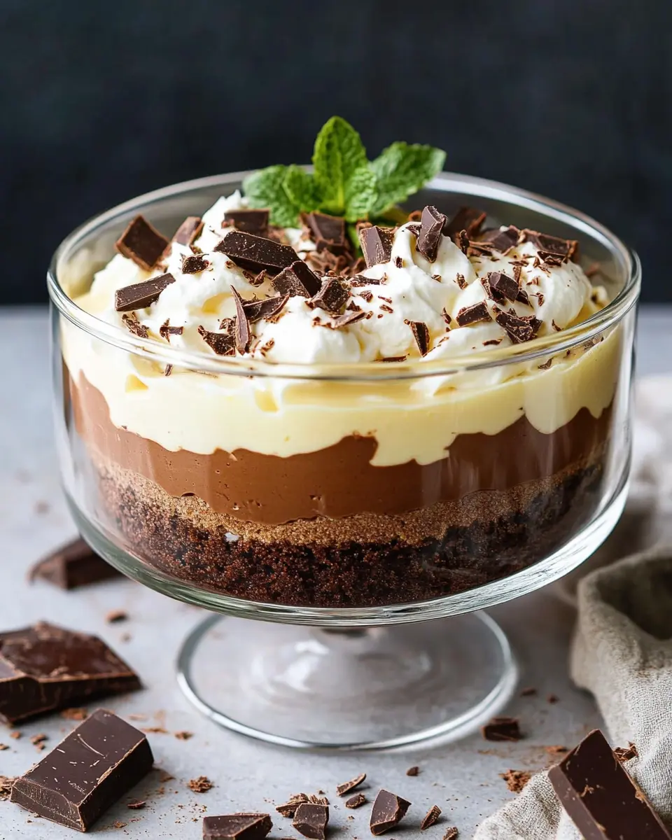 Veganes Eierlikör-Trifle mit Schokolade: Irresistibly Creamy Delight