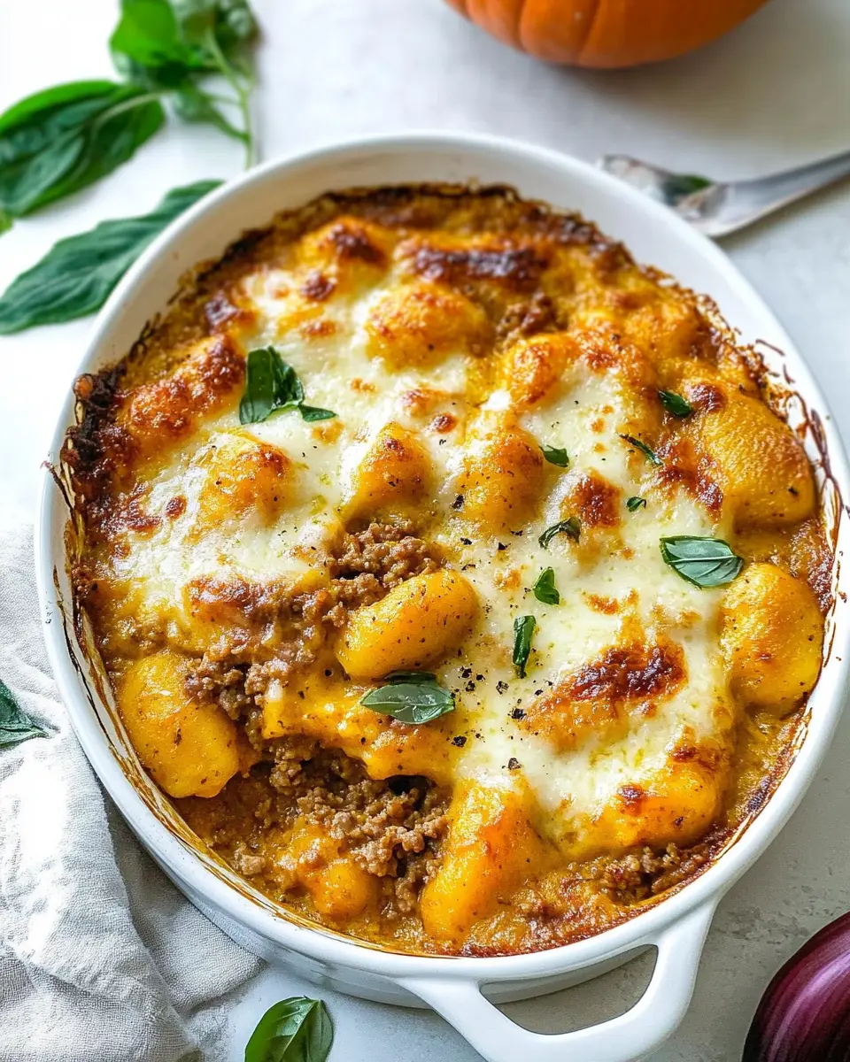 Kürbis-Gnocchi-Auflauf mit Hack: Indulgent Curry Cheese Delight
