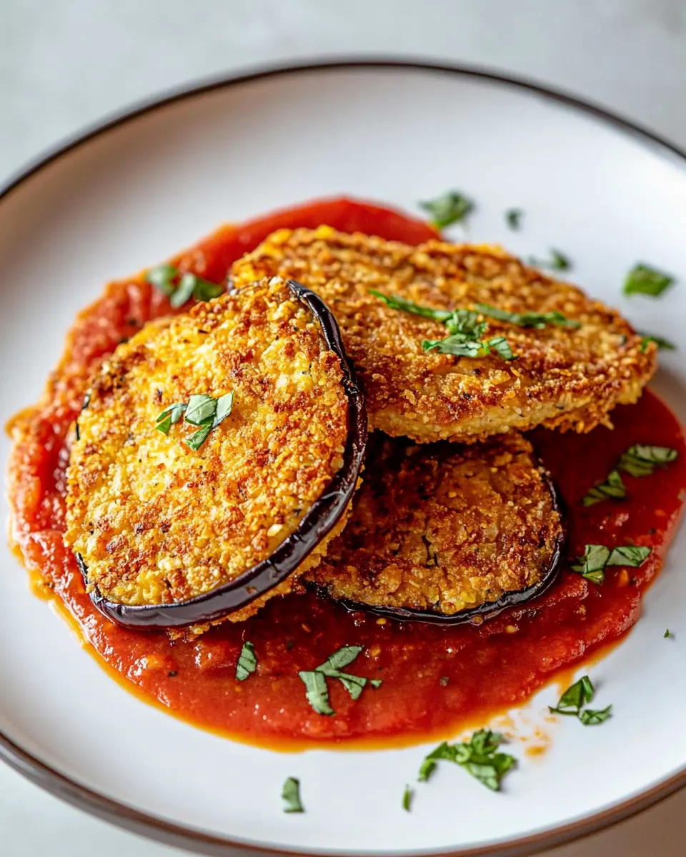 Auberginen-Schnitzel mit Cornflakes-Panade: Irresistibly Crunchy!