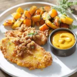 Wiener Schnitzel mit Kürbis-Senf-Kruste First Image First Image