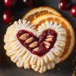 Mandelherzen mit Cranberry-Orangen-Füllung First Image First Image