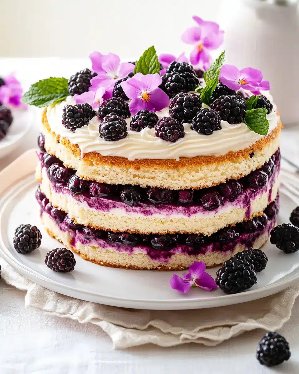 Brombeer-Biskuit-Torte First Image First Image