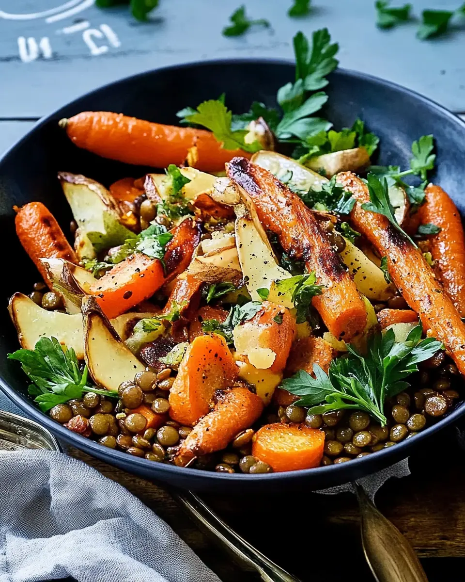Lauwarmer Möhren-Linsen-Röstsalat: The Best Cozy Comfort Dish
