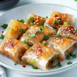 Reispapier-Dumplings aus dem Ofen First Image First Image