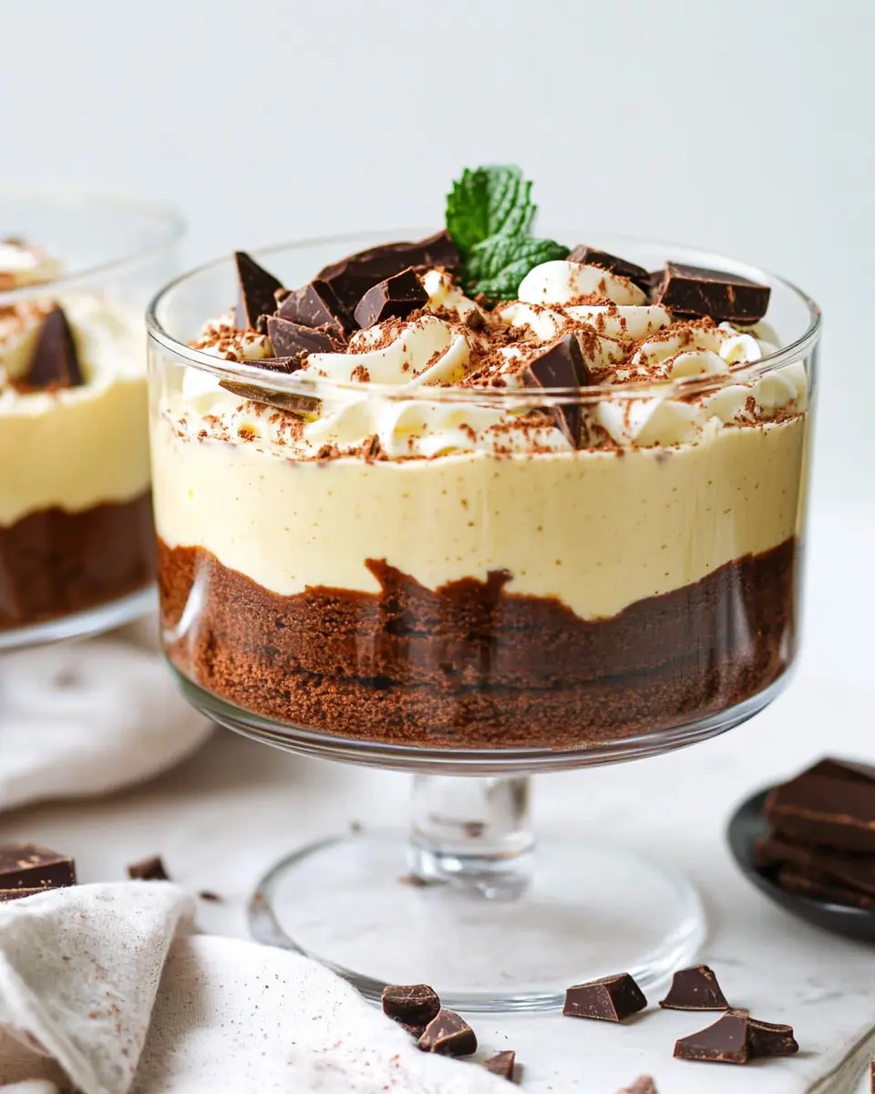 Veganes Eierlikör-Trifle mit Schokolade: Irresistibly Creamy Delight