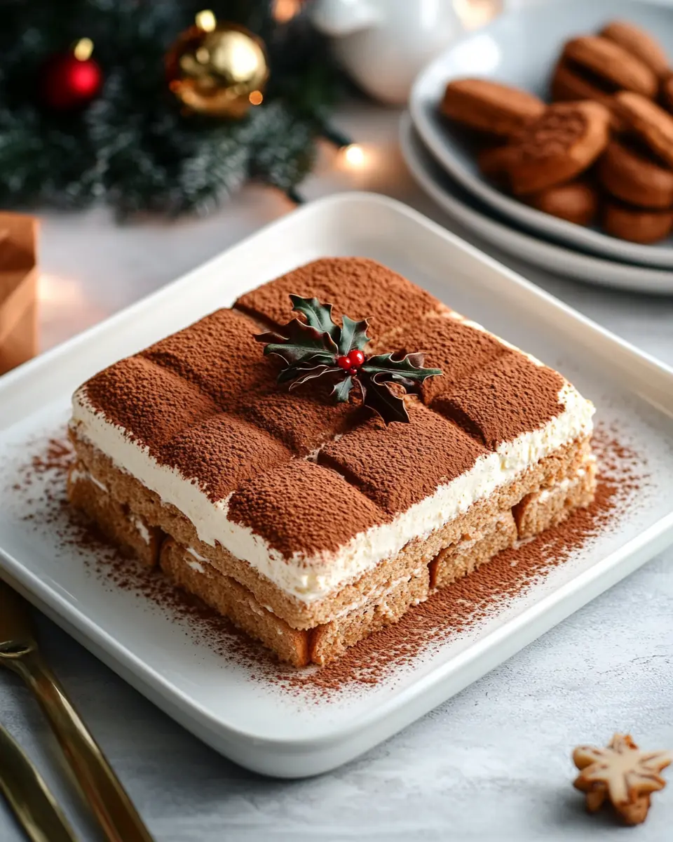 Weihnachtliches Tiramisu ohne Ei: Indulgent Holiday Delight