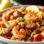 Südstaaten Paella (Cajun Jambalaya) First Image First Image