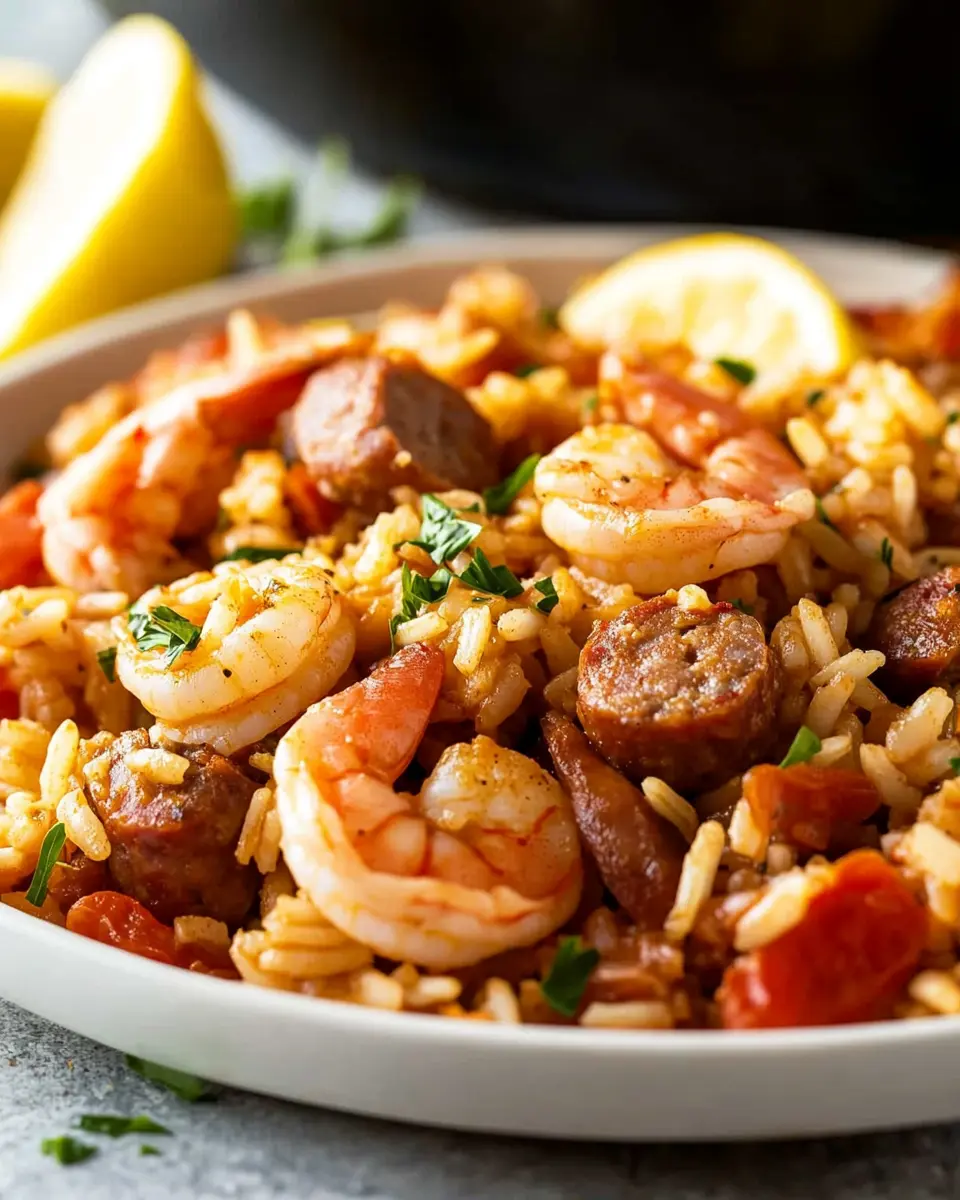 Südstaaten Paella (Cajun Jambalaya) First Image First Image