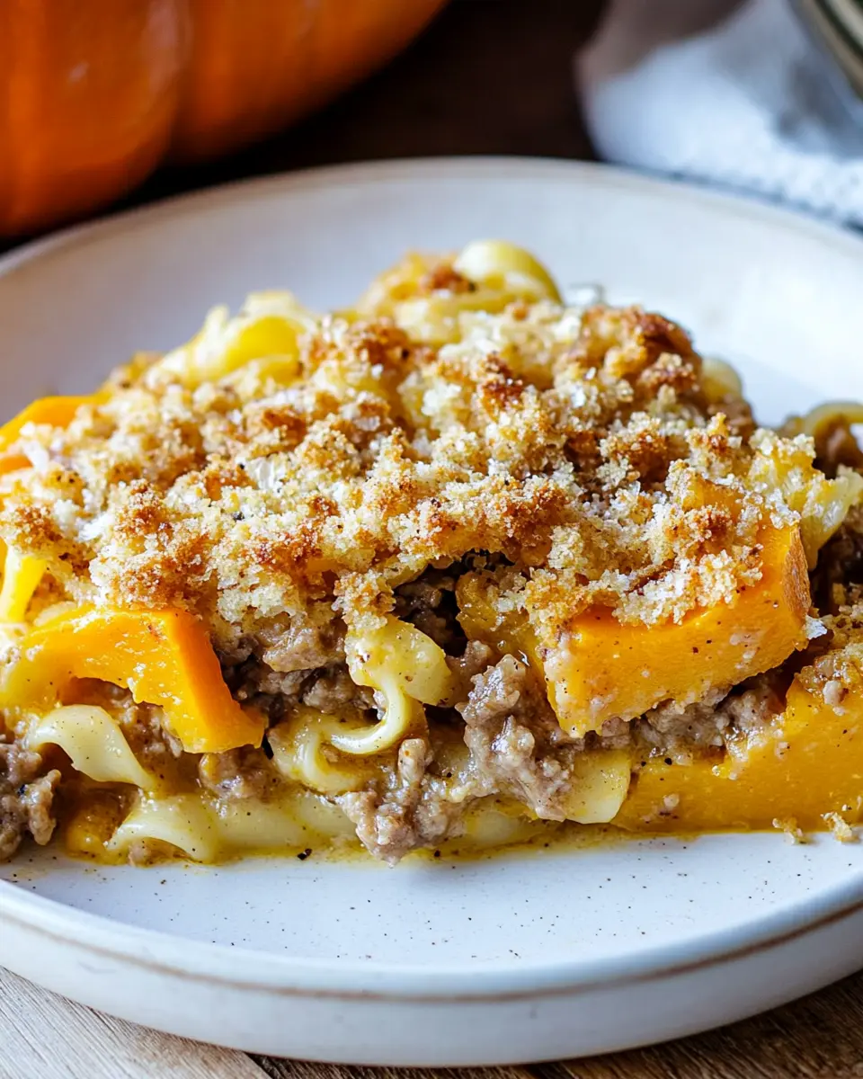 Nudel-Kürbisgratin Rezept: Einfach unwiderstehlich lecker!