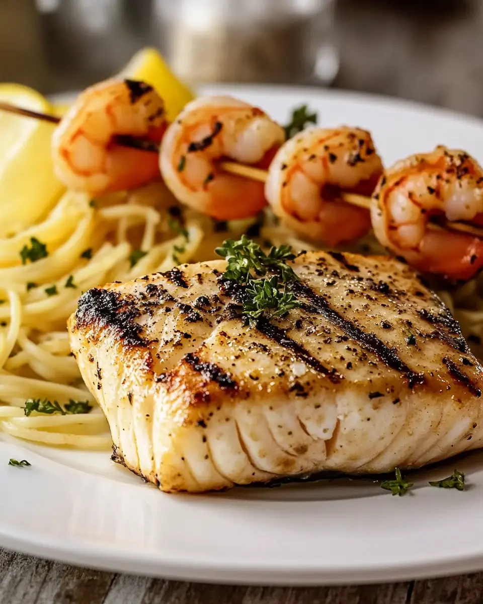 Gegrillter Schwertfisch mit Scampispießen: The Best Summer Feast