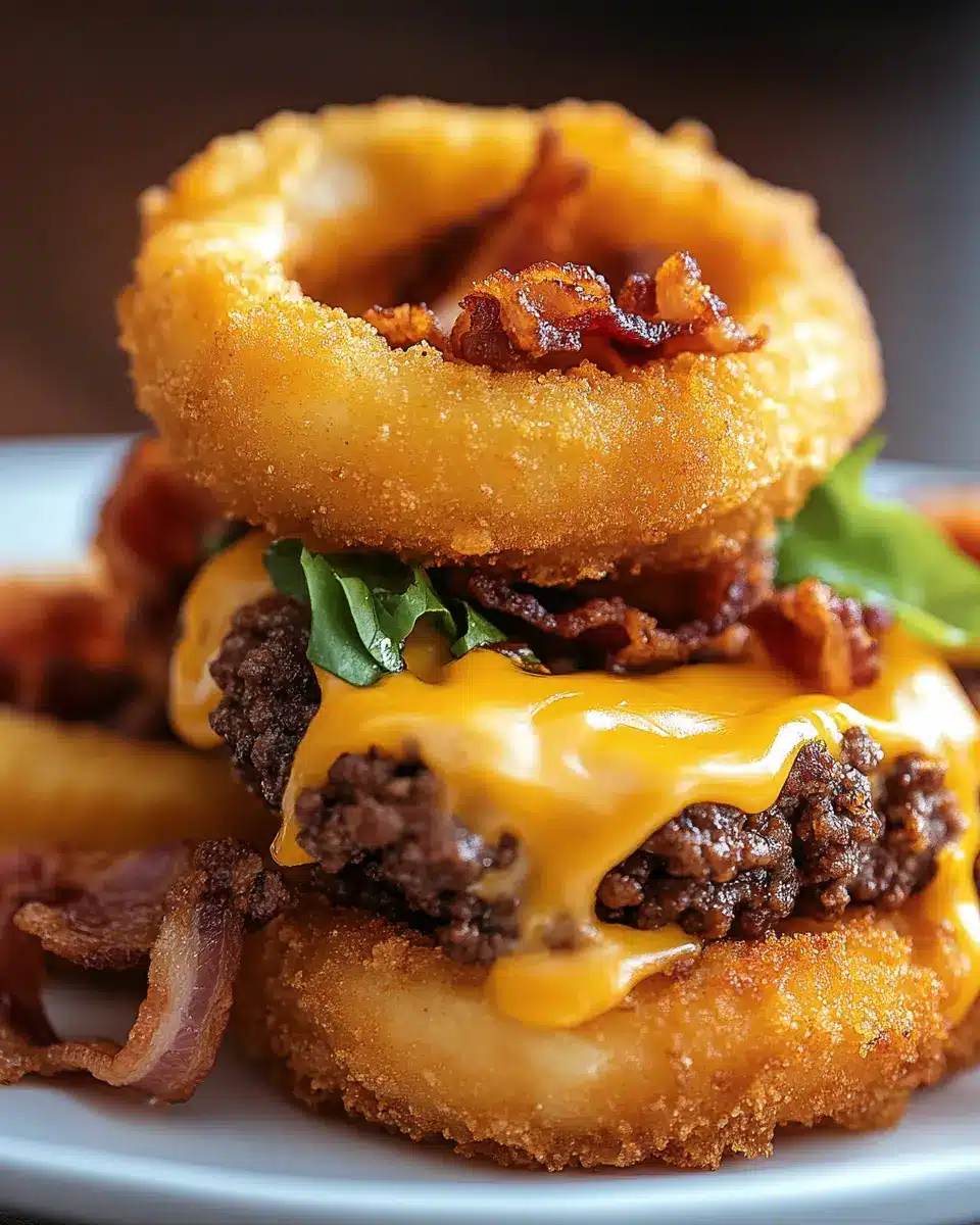 Loaded Bacon Cheeseburger Onion Rings: Irresistibly Indulgent!