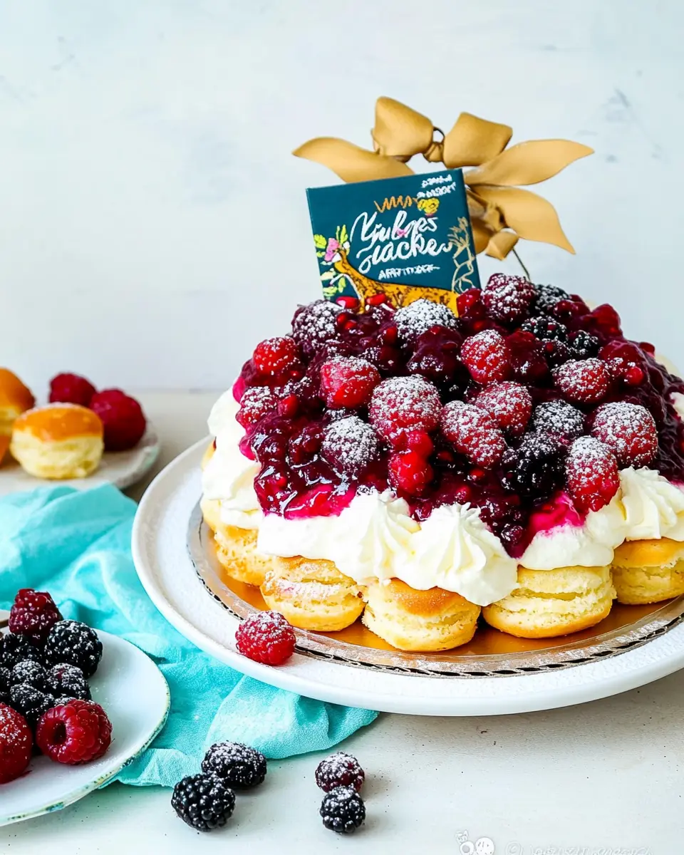 Windbeuteltorte mit Sahne-Joghurt-Creme: Irresistibly Fruity Delight