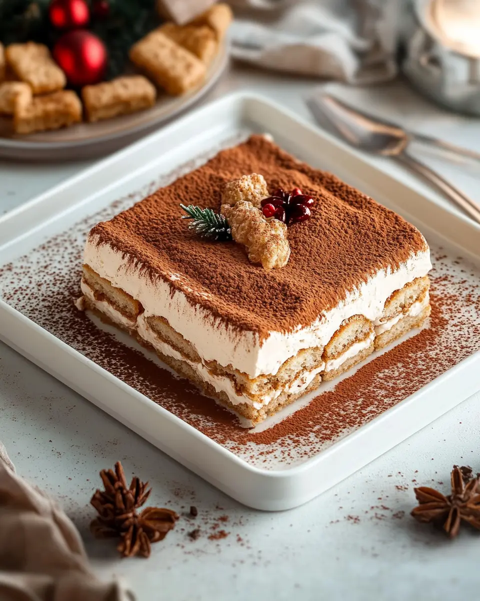 Weihnachtliches Tiramisu ohne Ei: Indulgent Holiday Delight