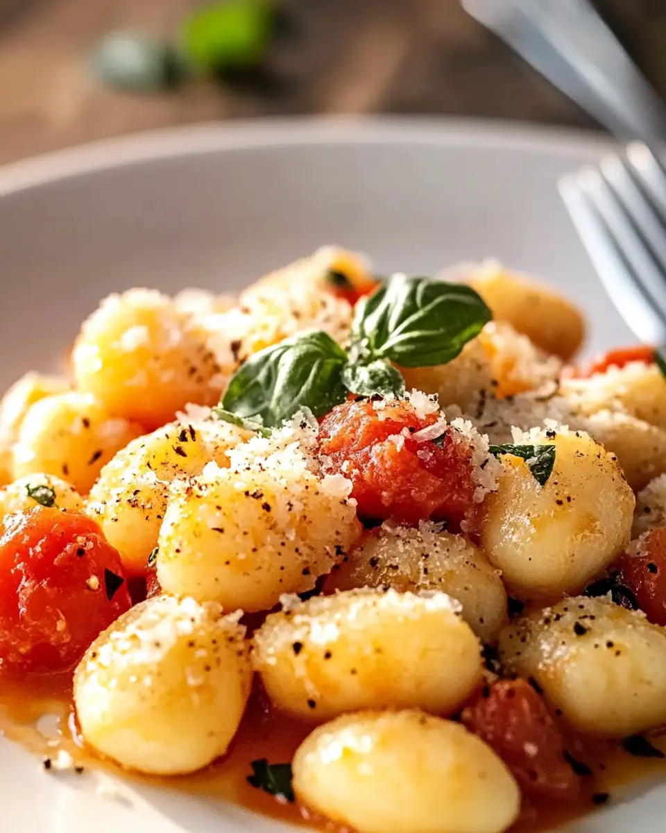 Gnocchi mit Tomaten und Parmesan First Image First Image