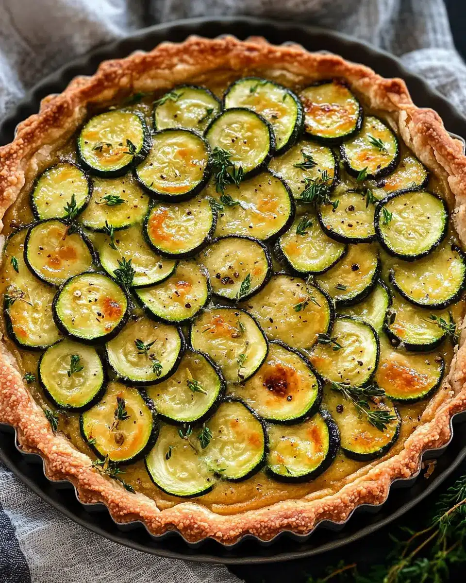 Zucchini Pecorino Tarte: Irresistibly Creamy and Easy to Make