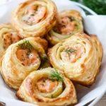 Blätterteigschnecken mit Lachs und Dill First Image First Image