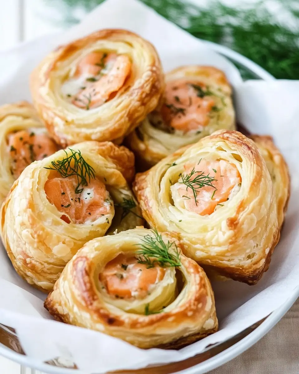 Blätterteigschnecken mit Lachs und Dill: Irresistibly Flaky Delights
