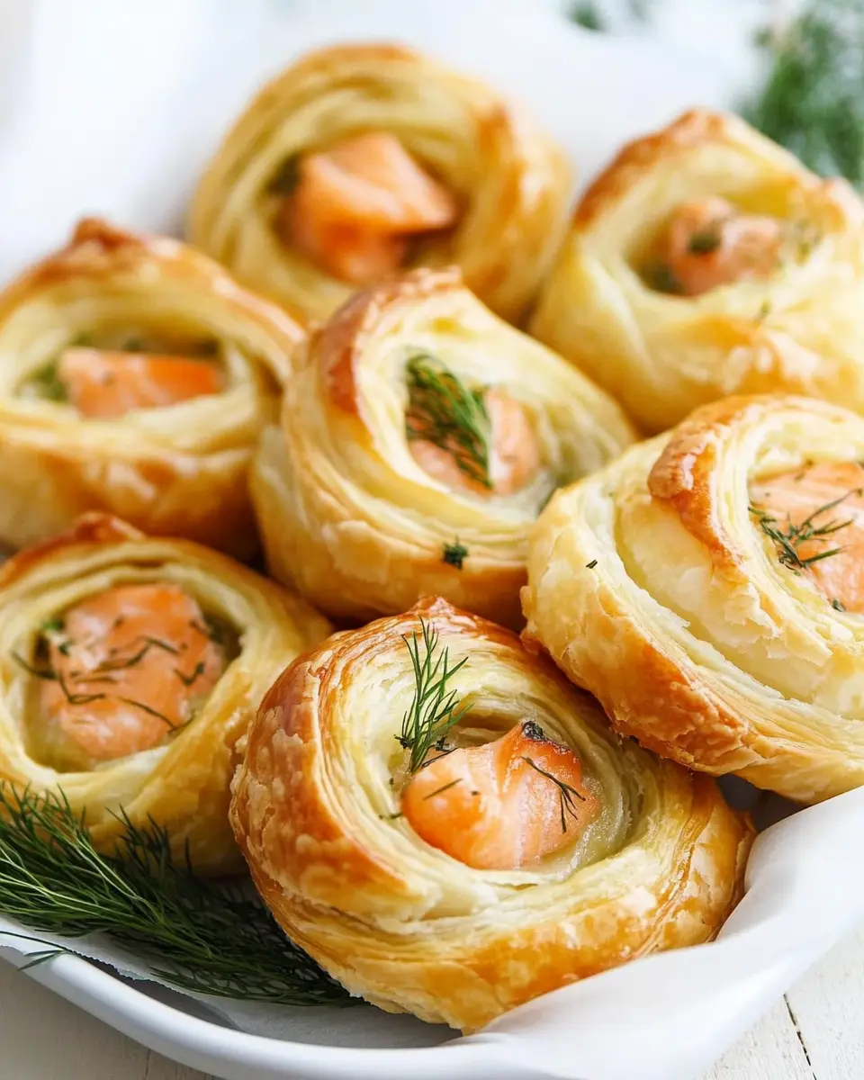 Blätterteigschnecken mit Lachs und Dill: Irresistibly Flaky Delights