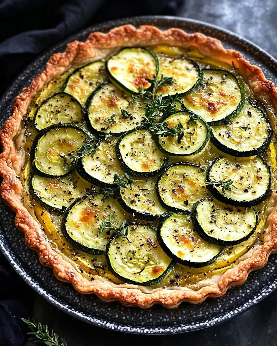 Zucchini Pecorino Tarte: Irresistibly Creamy and Easy to Make