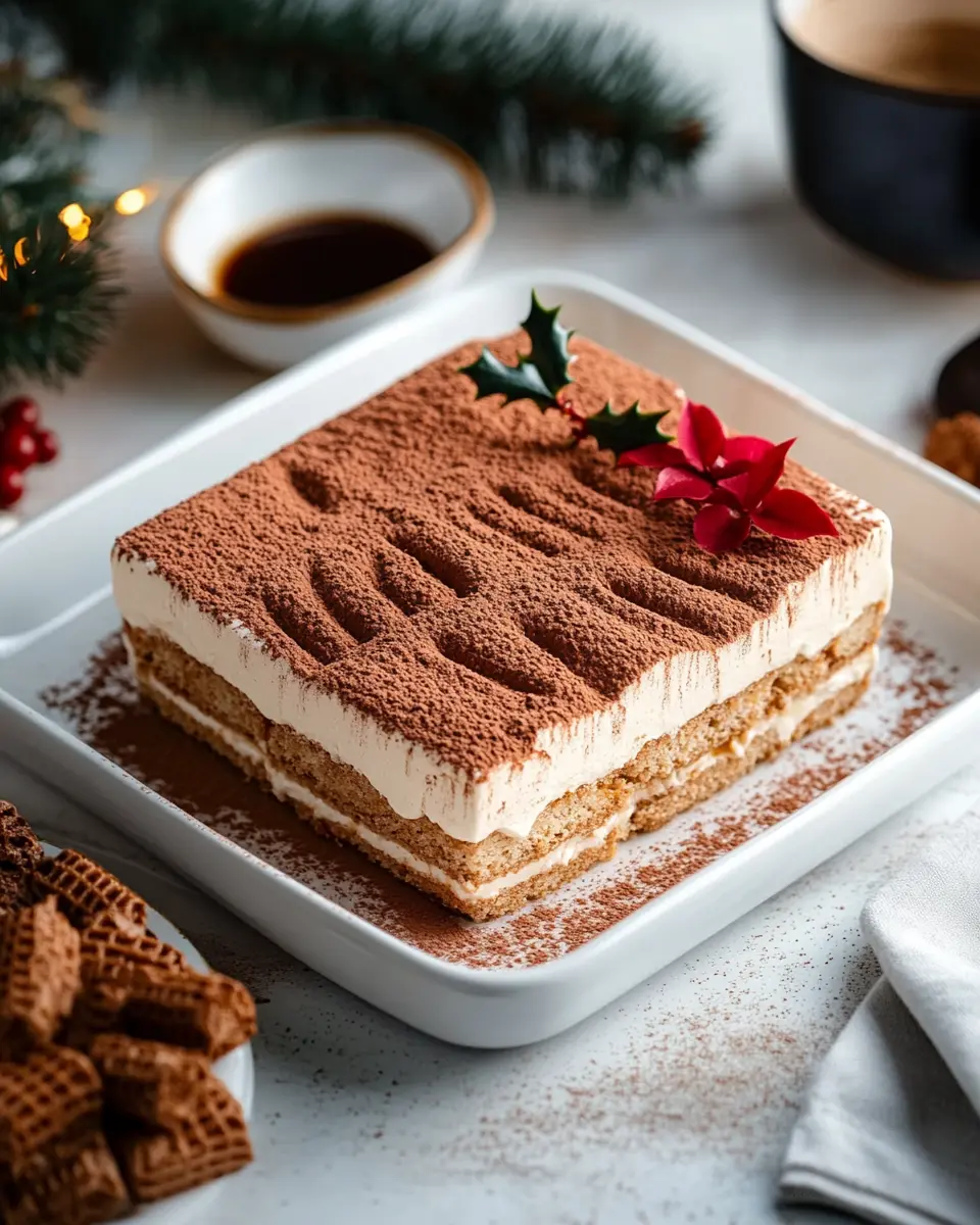Weihnachtliches Tiramisu ohne Ei: Indulgent Holiday Delight