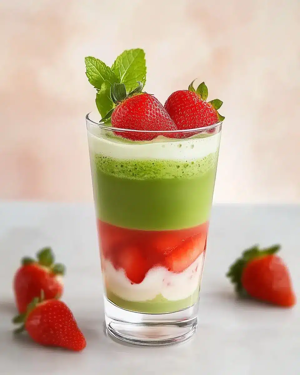 Strawberry Matcha Latte First Image First Image