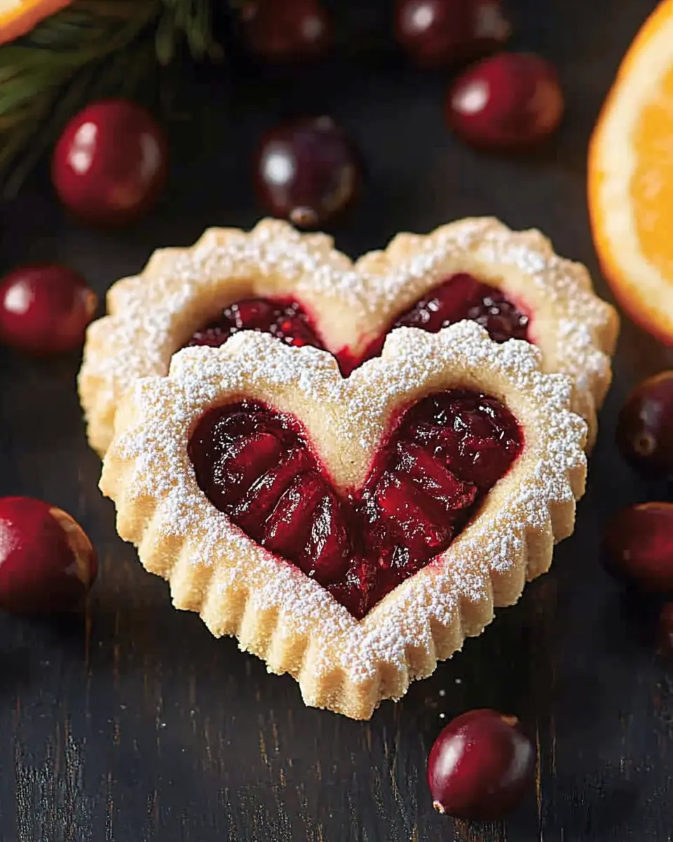 Mandelherzen mit Cranberry-Orangen-Füllung: Irresistibly Sweet Treats