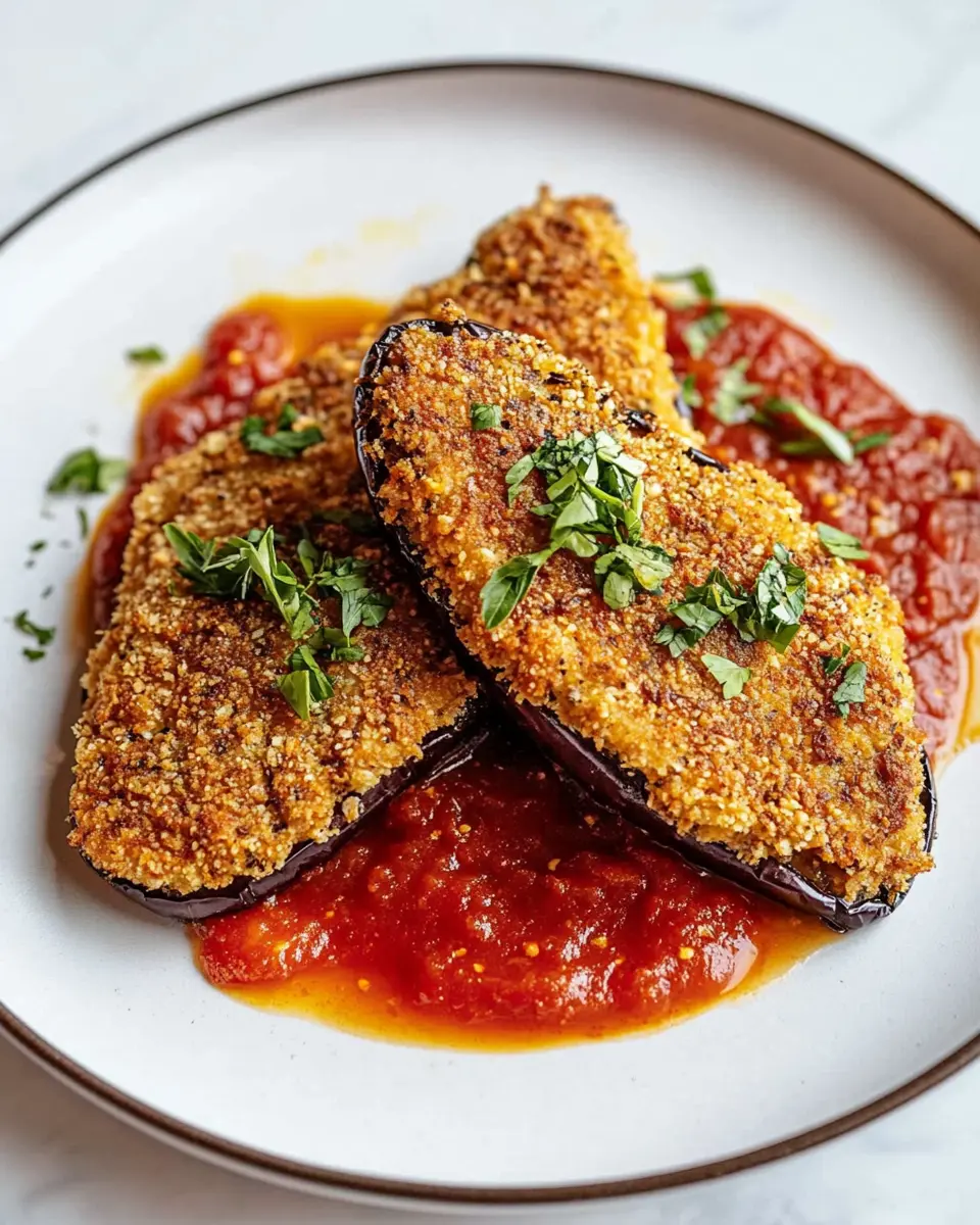 Auberginen-Schnitzel mit Cornflakes-Panade: Irresistibly Crunchy!