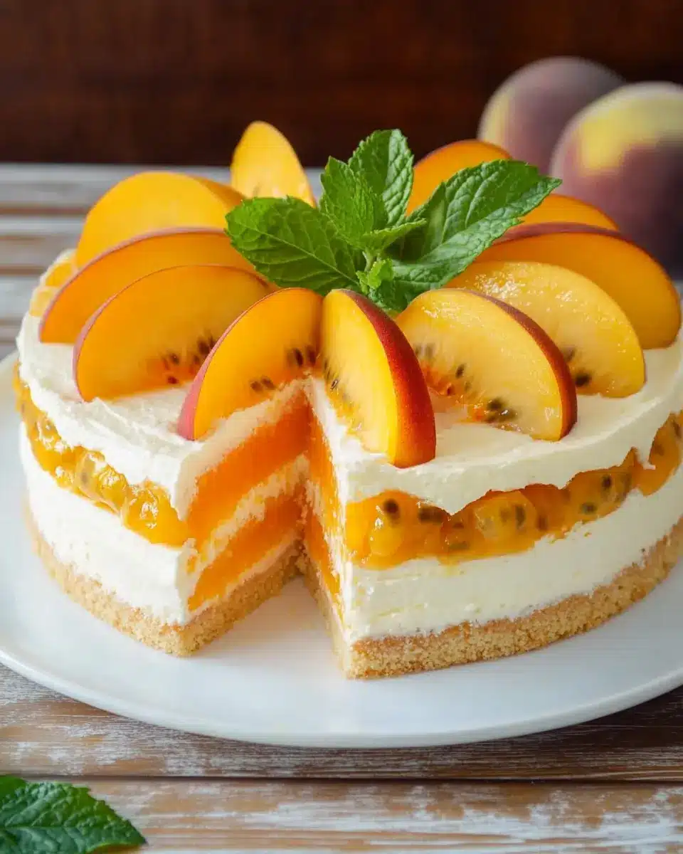 Pfirsich Maracuja Torte ohne Backen: Indulgent Summer Delight 6