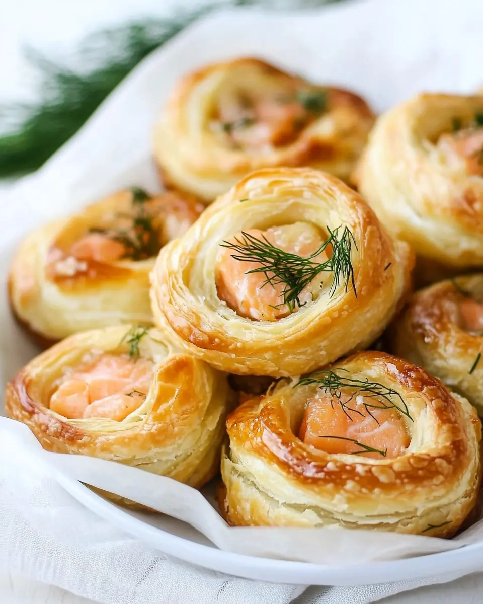 Blätterteigschnecken mit Lachs und Dill: Irresistibly Flaky Delights