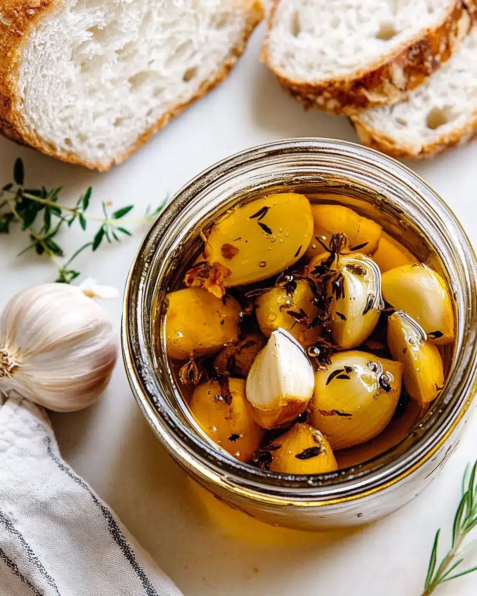 Einfaches Knoblauch Confit First Image First Image